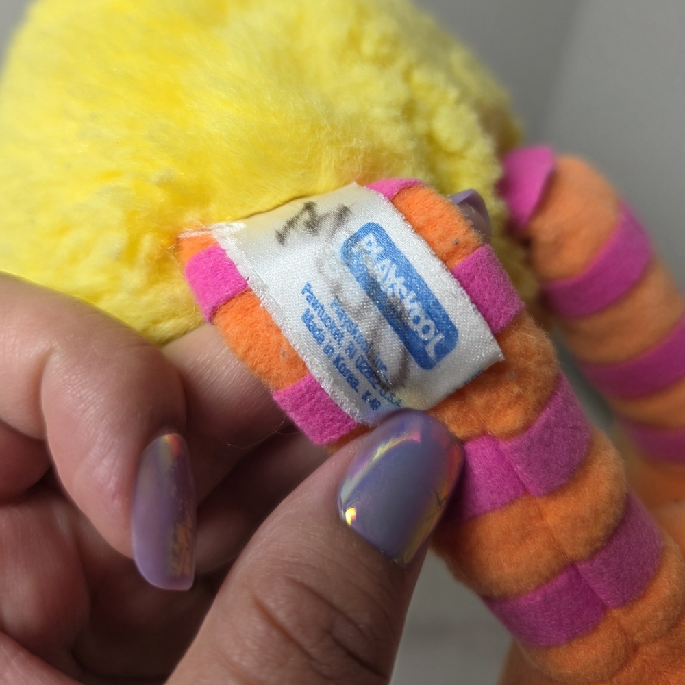 Vintage 1988 Big Bird Plush Sesame Street Playskool Yellow Stuffed Toy Rare - Picture 5 of 7